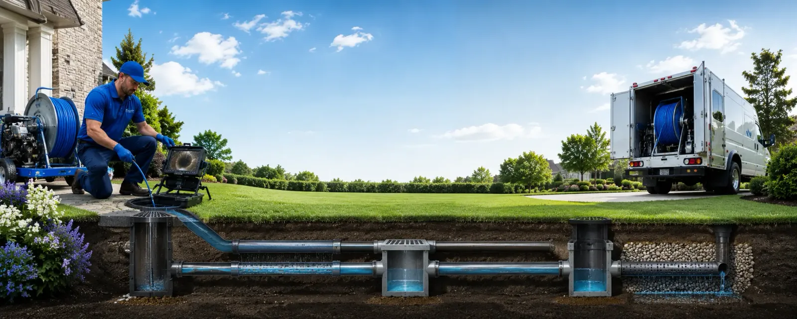 Outdoor drain cleaning information for Bison, SD